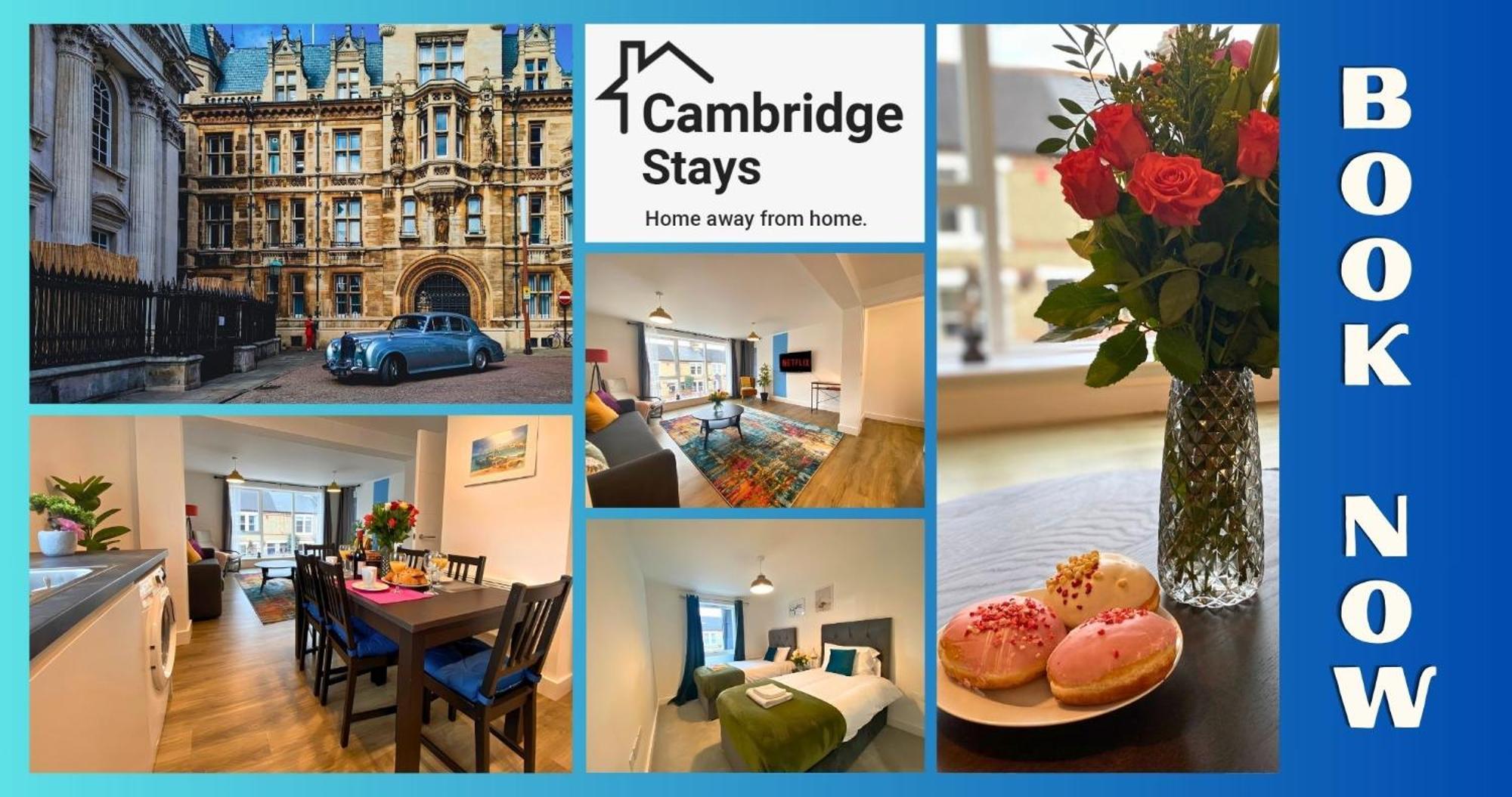 Cambridge Stays Riverside Apart Hotel With 2Br Flats At The City Centre-Parking-Balcony 외부 사진