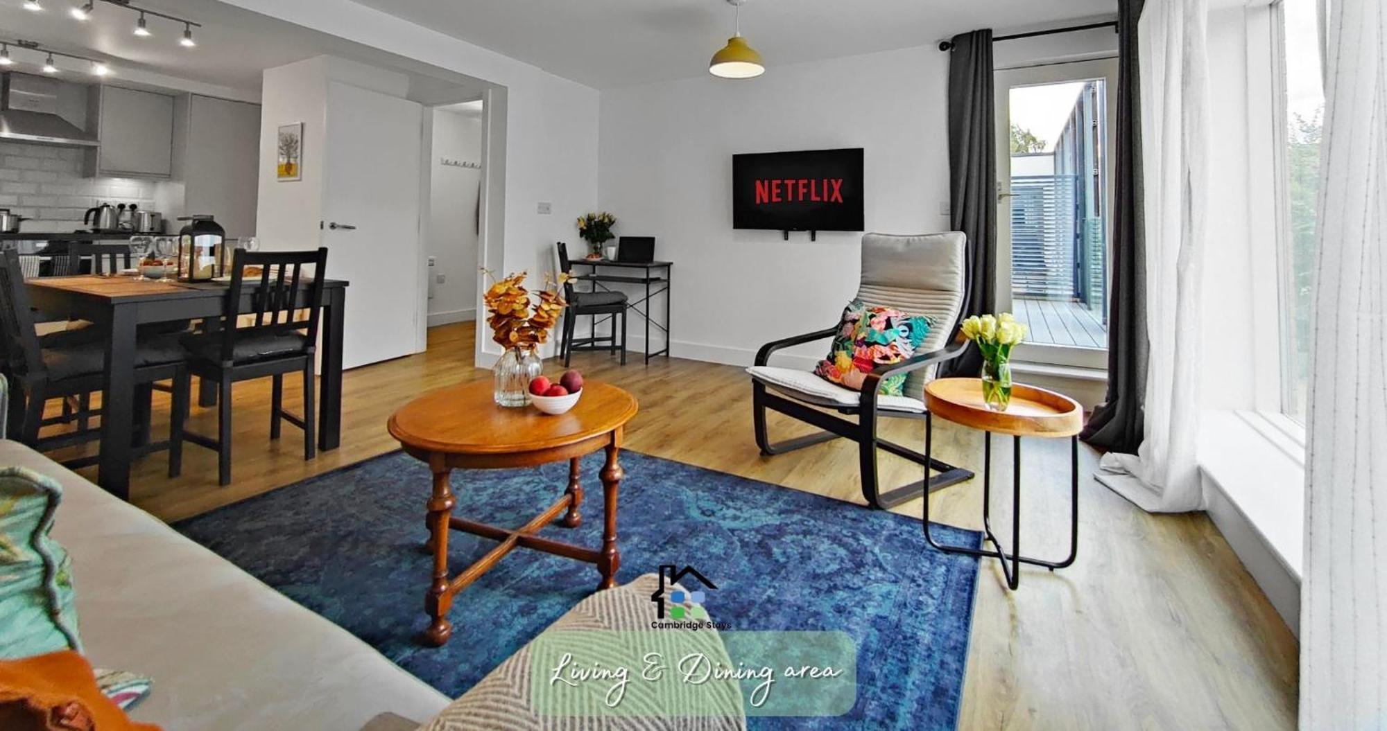 Cambridge Stays Riverside Apart Hotel With 2Br Flats At The City Centre-Parking-Balcony 외부 사진